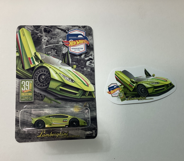 Hot Wheels 1/64 39th Annual Collectors Convention Newsletter Lamborghini Huracan Green