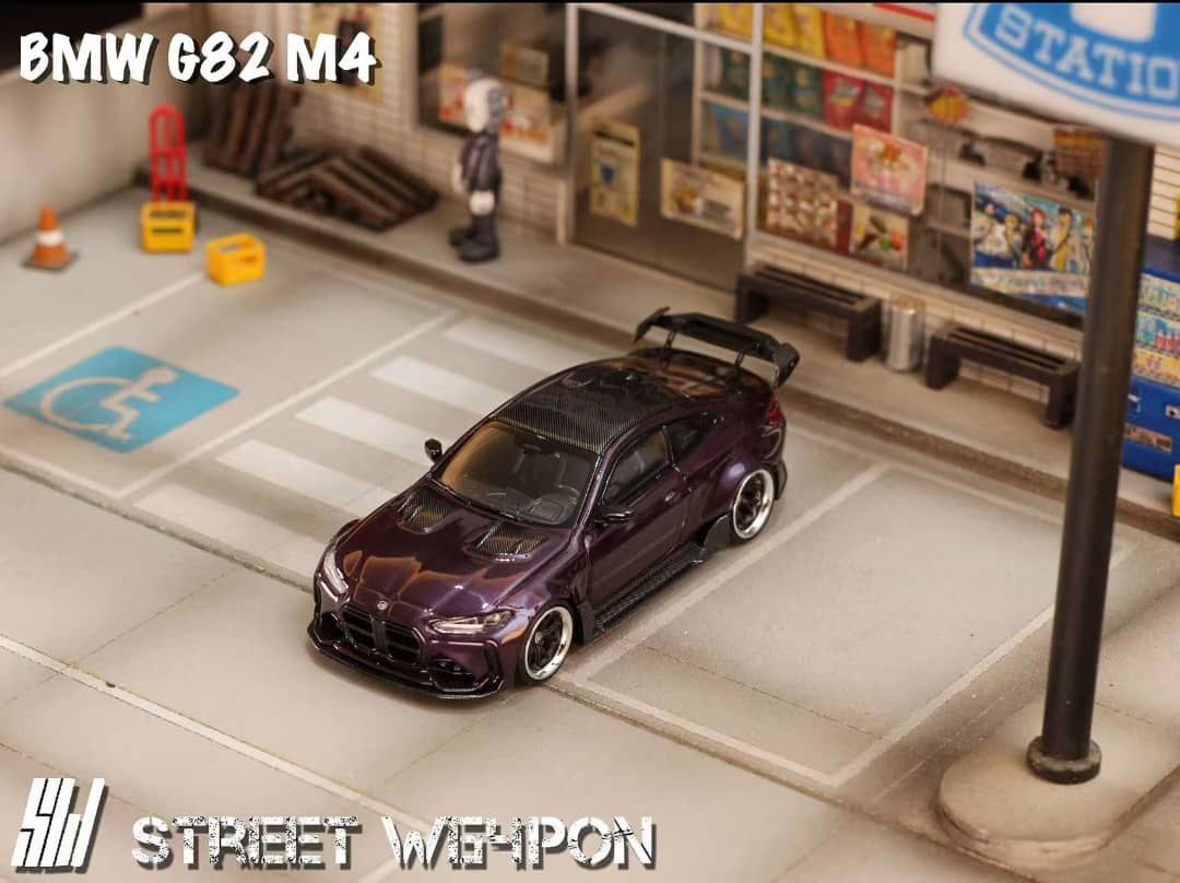 Street Weapon 1/64 BMW M4 Purple