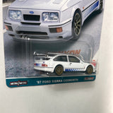 Hot Wheels 1/64 Car Culture Canyon Warriors ‘87 Ford Sierra Cosworth White