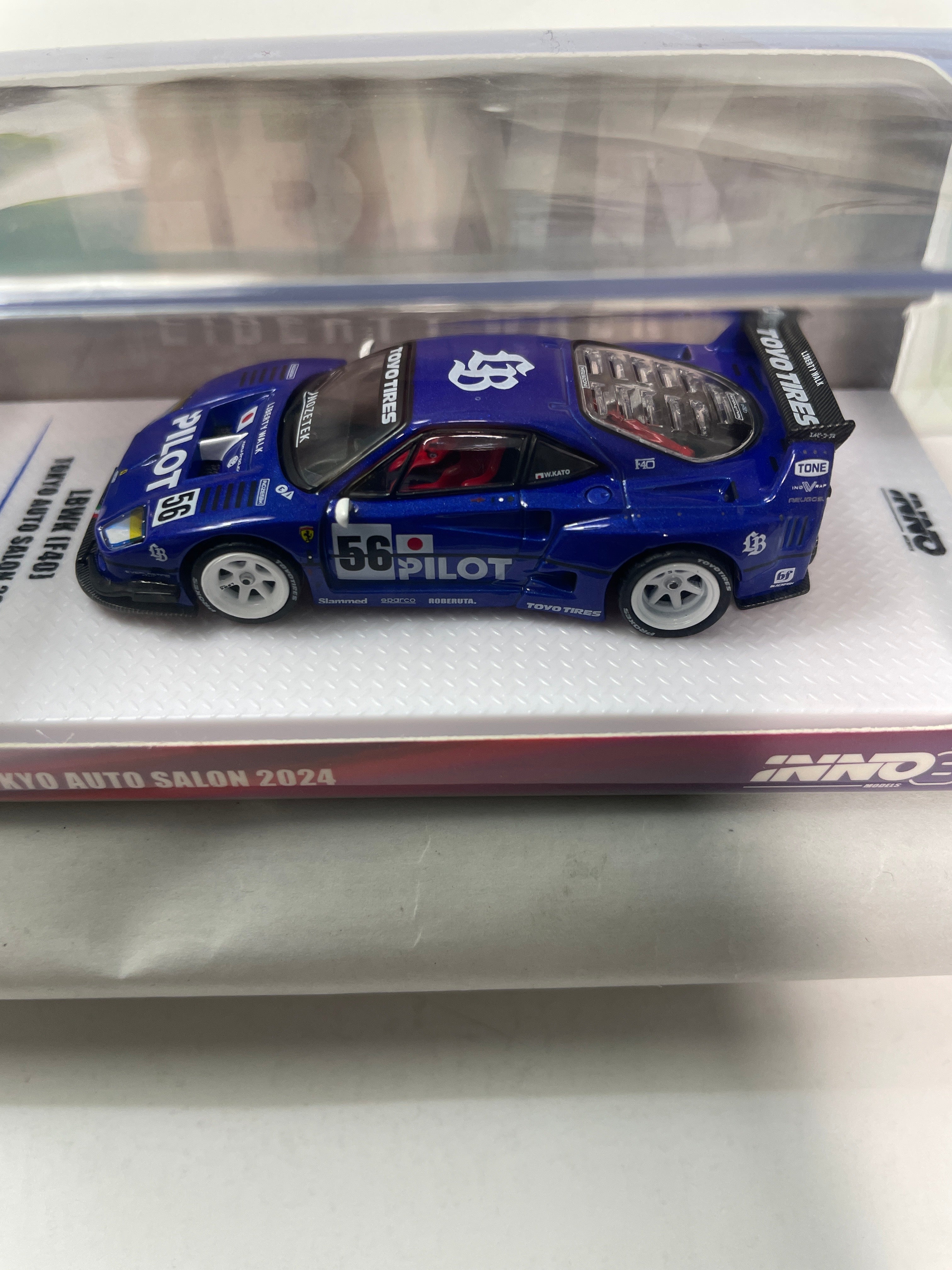 ミニカー INNO64 1/64 LBWK F40 TOKYO AUTOSALON2023 lbwk-f40-tokyo-auto-salon-2024