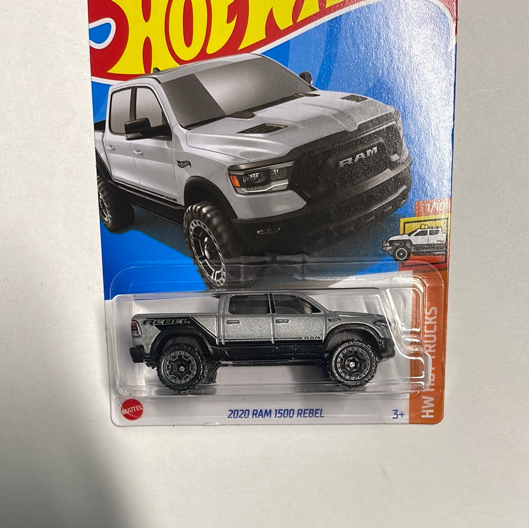 Hot Wheels 1/64 2020 Ram 1500 Rebel Silver