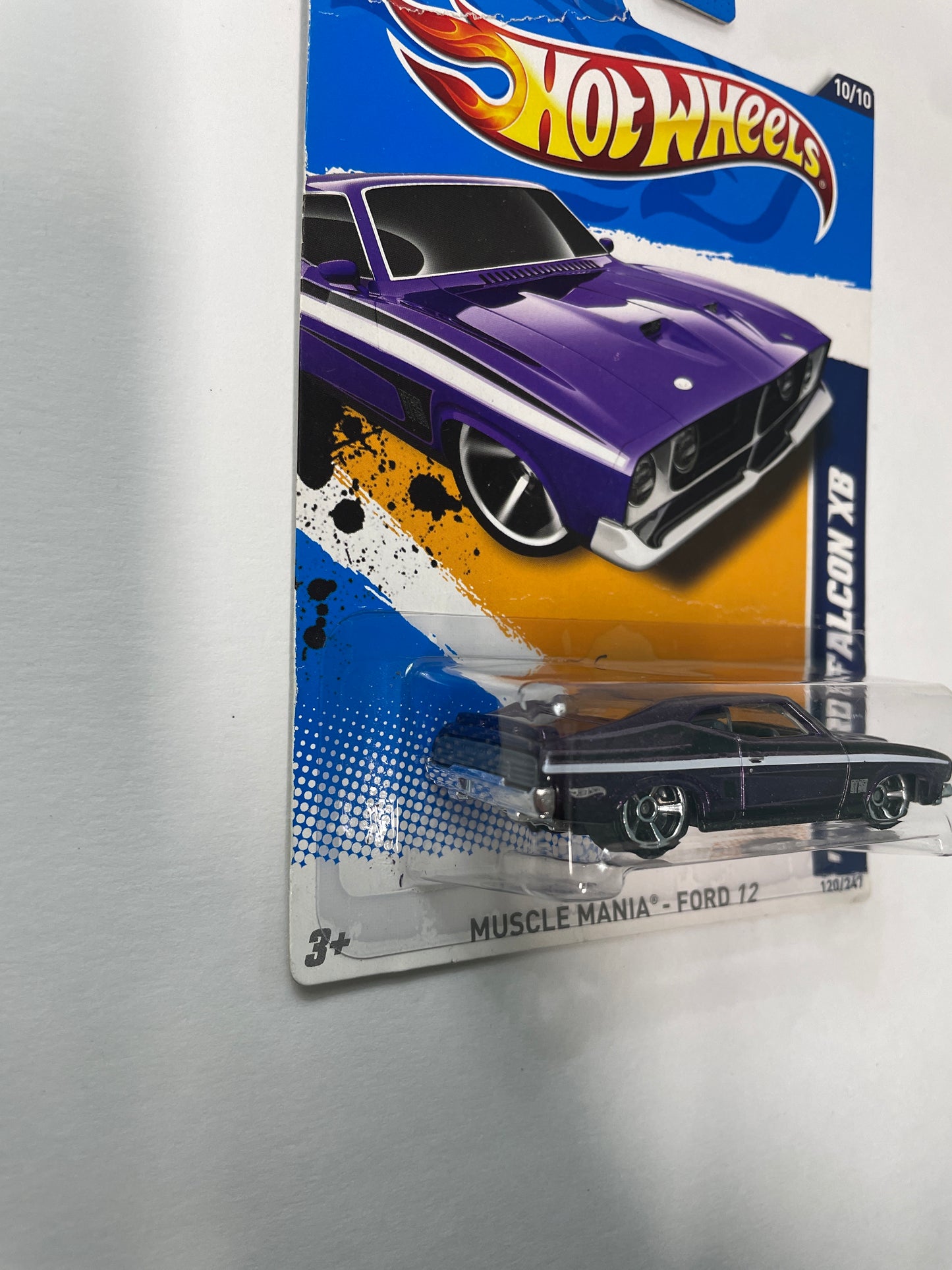 Hot Wheels 1/64 ‘73 Ford Falcon XB Purple - Damaged Box