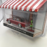 1/64 Greenlight The Hobby Shop Series 15 1983 Dodge Diplomat w/ Woman In Dress Red