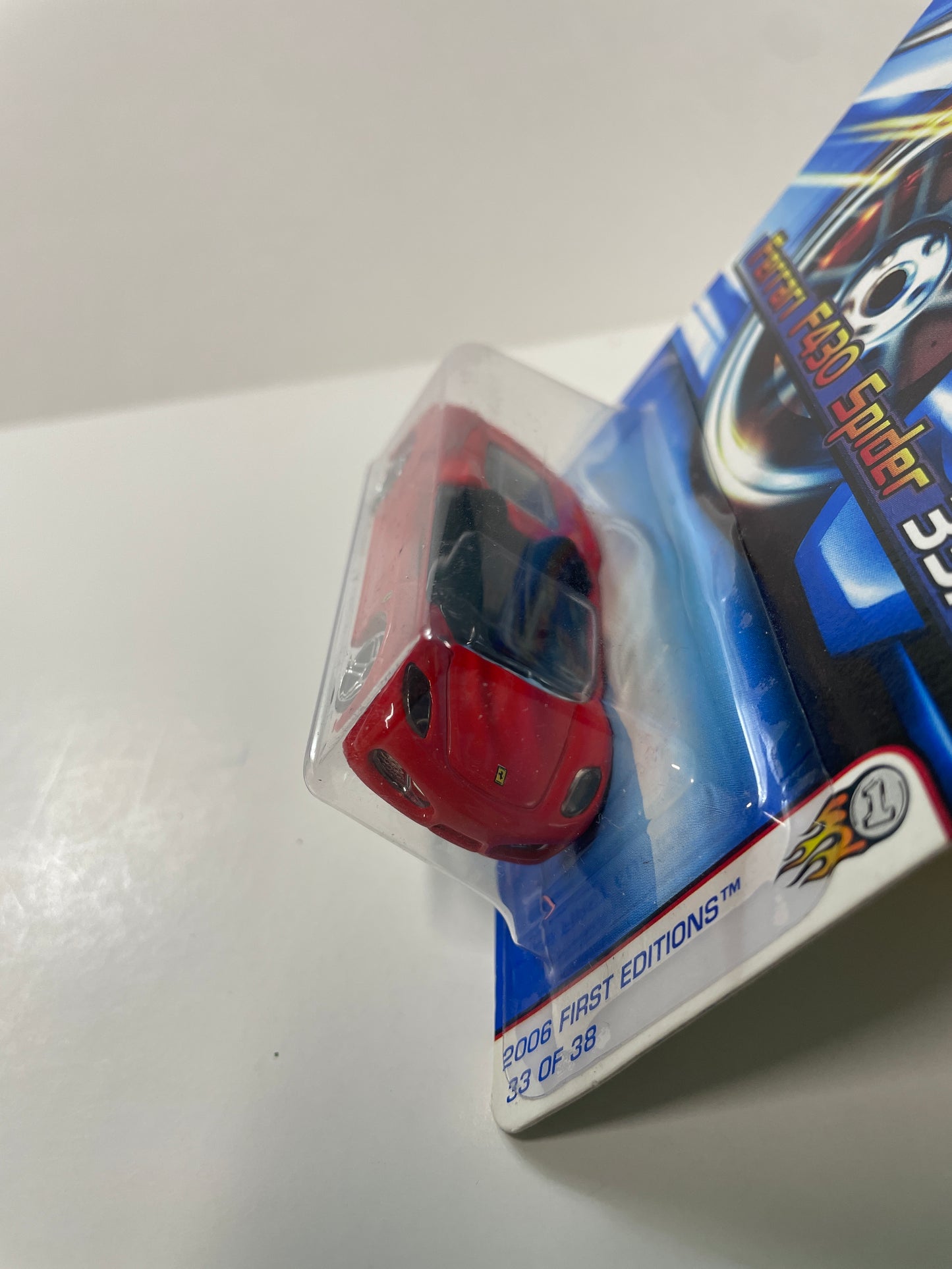 Hot Wheels 1/64 Ferrari F430 Spider Red - Damaged Box