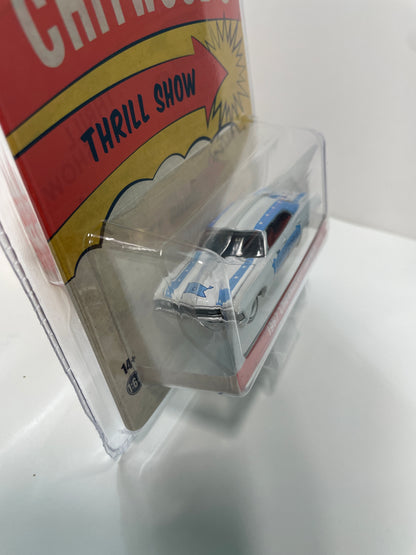 Greenlight 1/64 Hobby Exclusive Joie Chitwood's Thrill Show 1967 Chevrolet Impala White & Blue