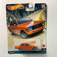 Hot Wheels 1/64 Car Culture Canyon Warriors ‘73 Volvo 142 GL Orange