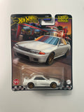 Hot Wheels 1/64 Boulevard Mix V Nissan Skyline GT-R (BNR32) White