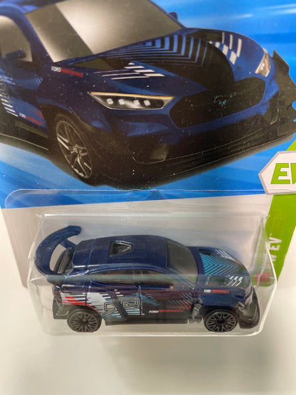 Hot Wheels 1/64 Ford Mustang Mach-e 1400 Blue - Damaged Box
