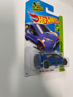 Hot Wheels 1/64 Ford Transit Connect Blue - Damaged Card