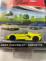 Greenlight 1/64 Showroom Floor 2022 Chevrolet Corvette Yellow