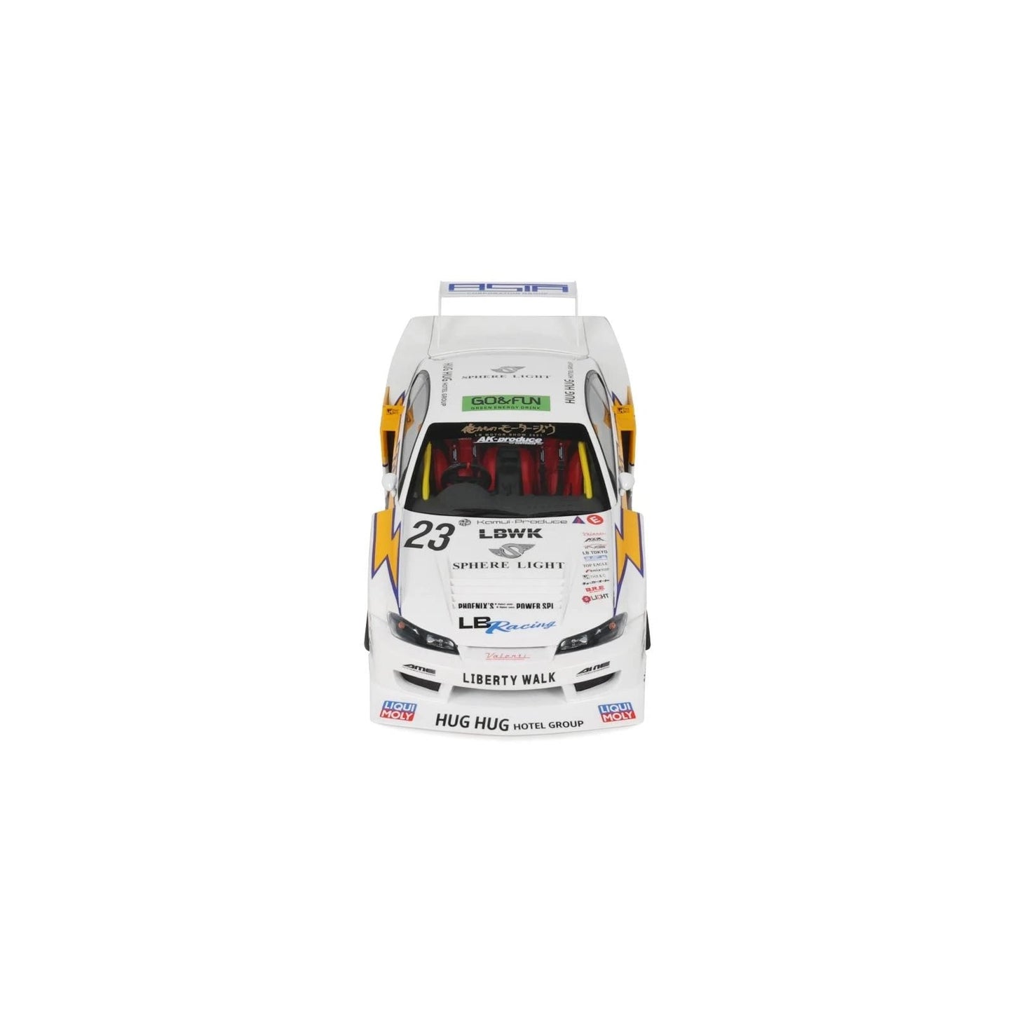 GT Spirit 1/18 Nissan S15 Silvia LB Super Silhouette Resin Serie White - GT560