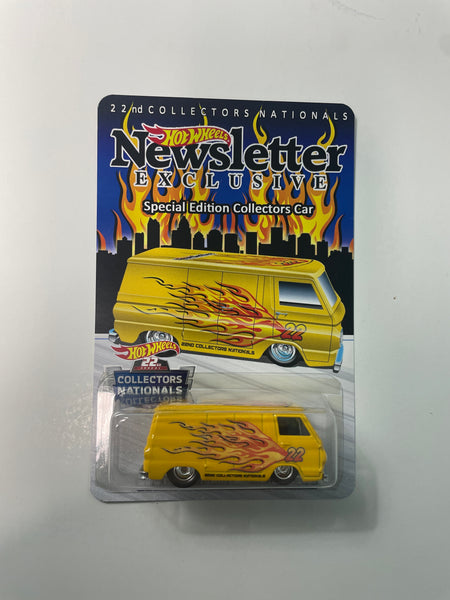 Hot Wheels 1/64 22th Collectors Nationals Convention Newsletter Exclusive Dodge A100 with/ Sticker Yellow