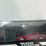 Mini Station 1/64 Mazda RX-7 Fast And Furious w/ Figure Red - Damaged Box