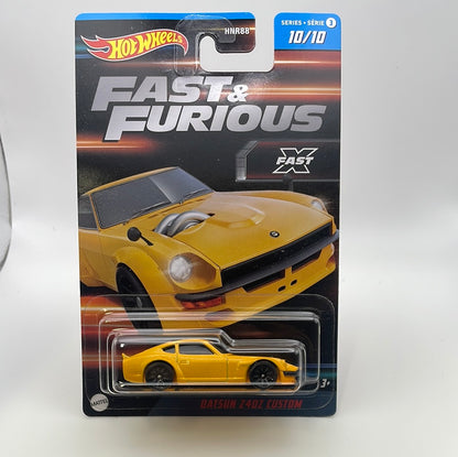Hot Wheels 1/64 Fast And Furious Series 3 Datsun 240Z Custom Yellow