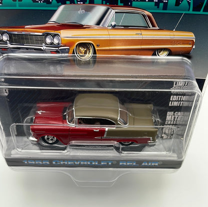 Greenlight 1/64 California Lowriders Series 3 1955 Chevrolet Bel Air Red