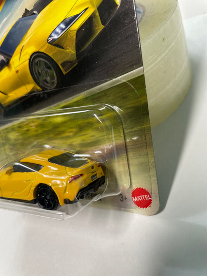 Matchbox 1/64 2023 Toyota GR Supra Yellow - Damaged Box