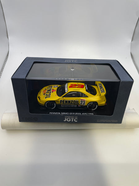 Ebbro 1/43 Pennzoil Nissan Nismo GT-R (R33) JGTC 1998 #23 Yellow - Damaged Box