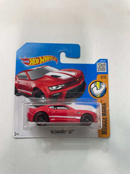 Hot Wheels 1/64 ‘16 Chevrolet Camaro SS Short Card Red