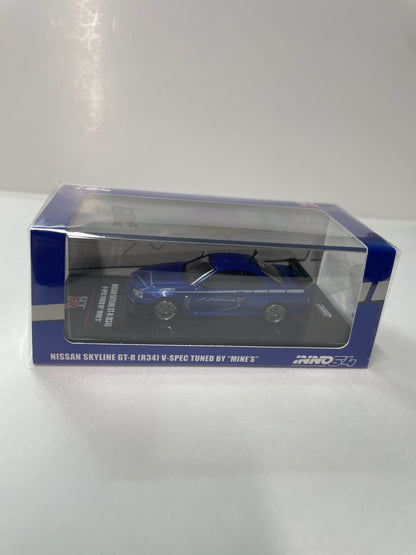 Inno64 1/64 Nissan Skyline GT-R (R34) V-Spec Tuned by Mine's Blue