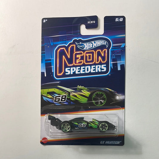 Hot Wheels 1/64 Neon Speeders GT Hunter Black