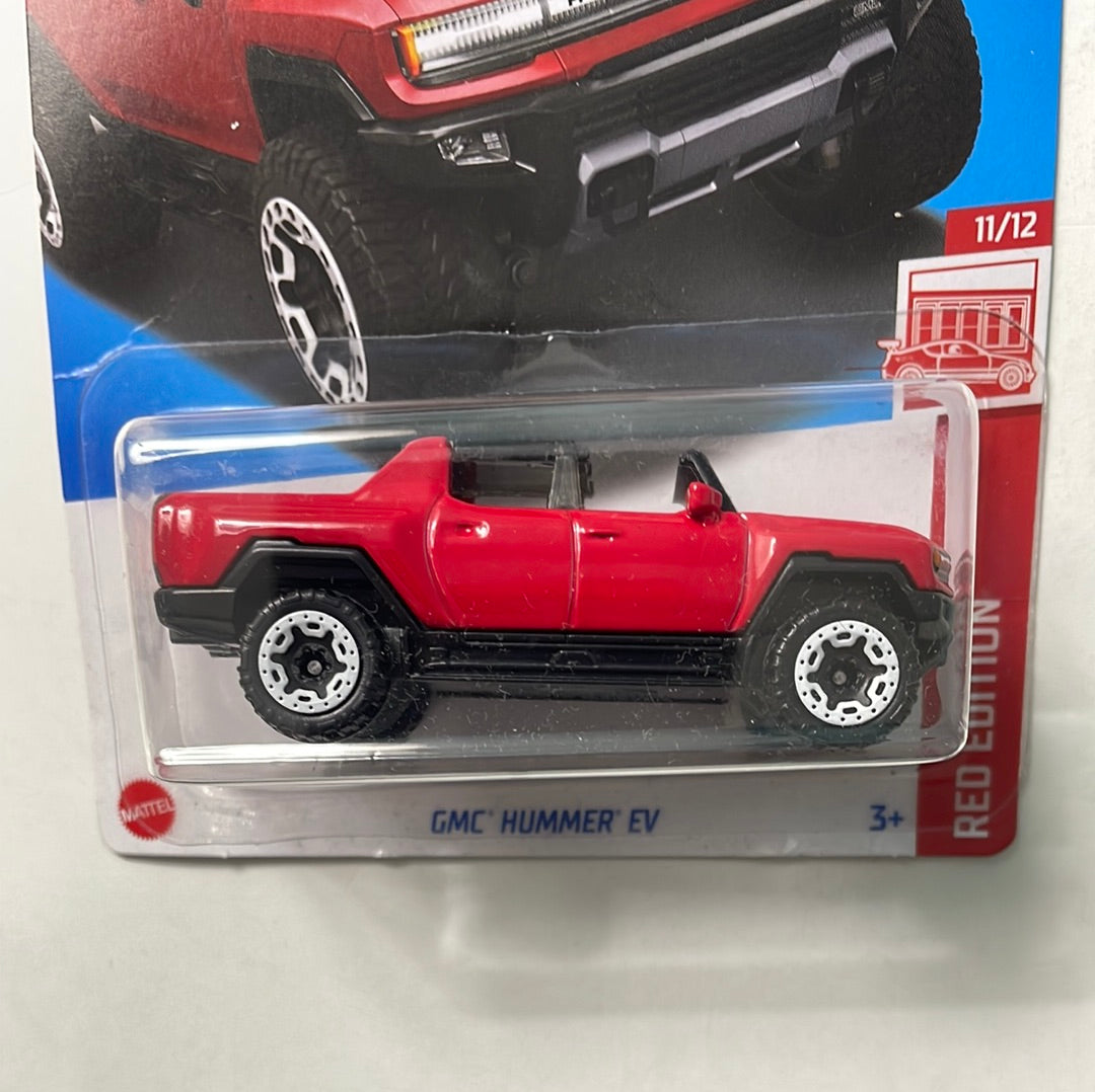 Hot Wheels 1/64 Target Red GMC Hummer EV Red - Damaged Card