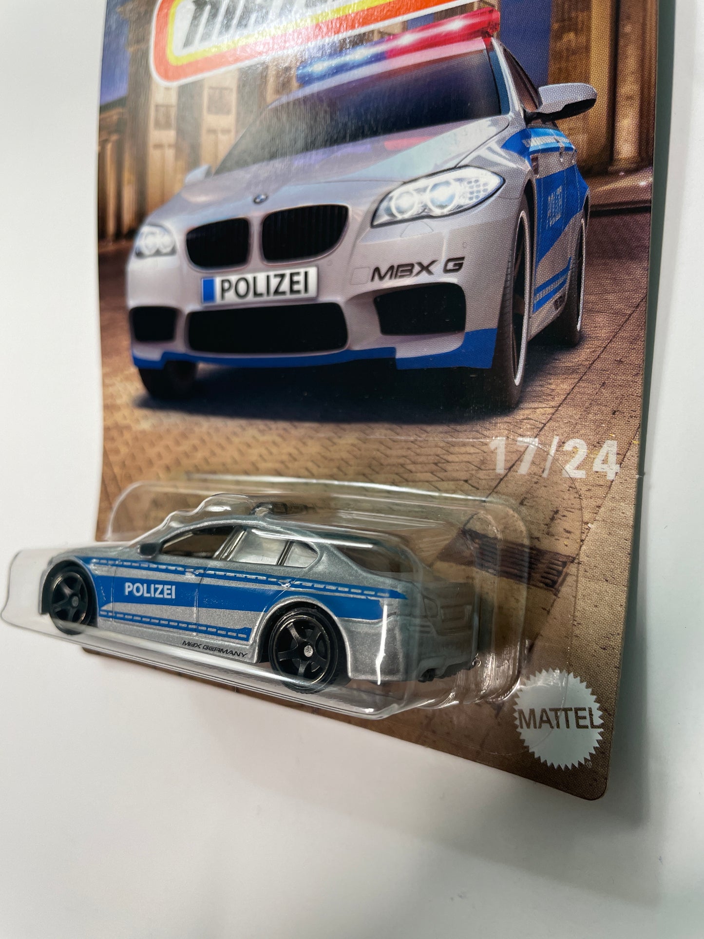 Matchbox 1/64 Germany BMW M5 Police Silver & Blue