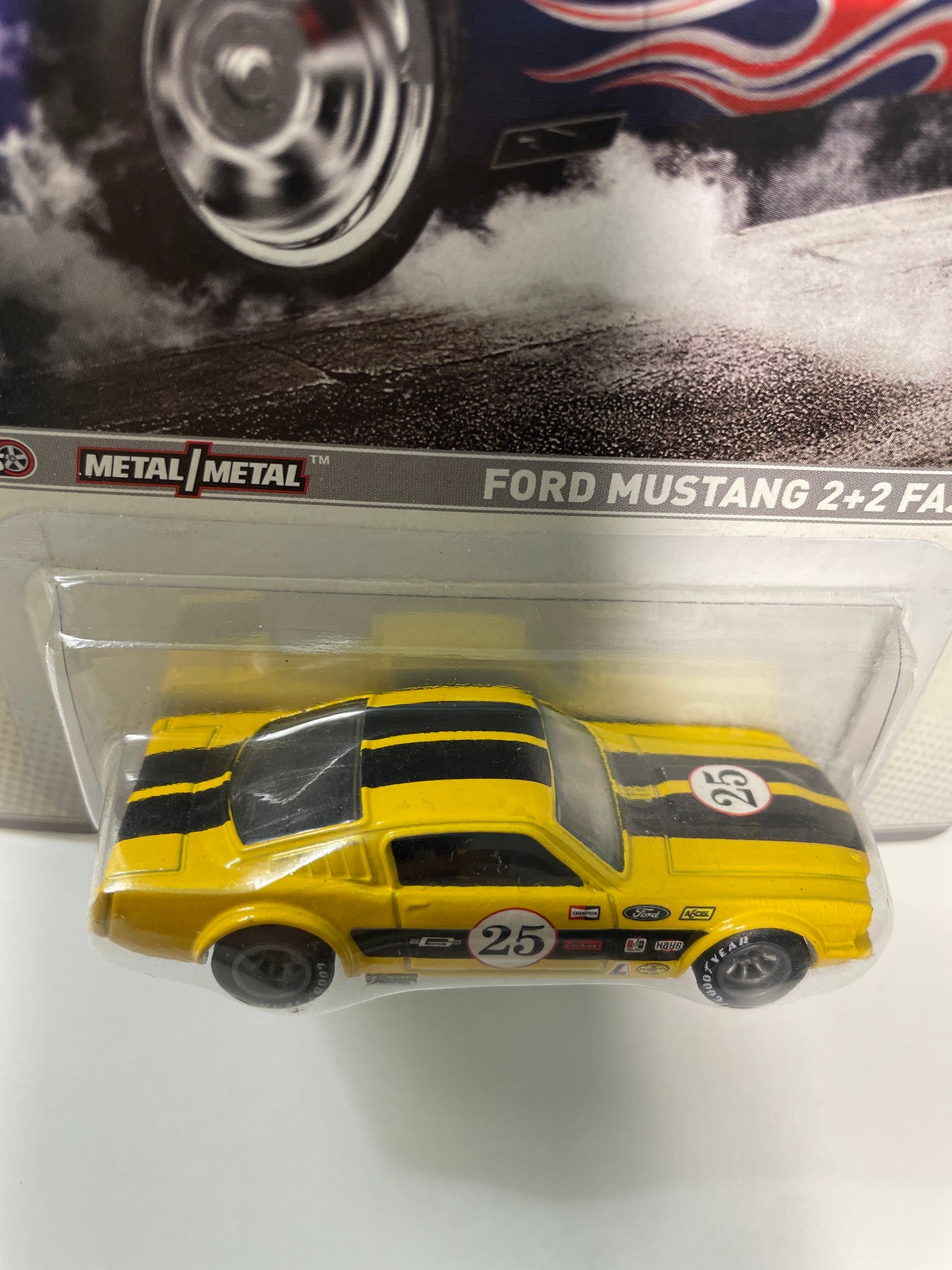 Hot Wheels 1/64 Racing Ford Mustang 2+2 Fastback Yellow