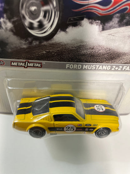 Hot Wheels 1/64 Racing Ford Mustang 2+2 Fastback Yellow