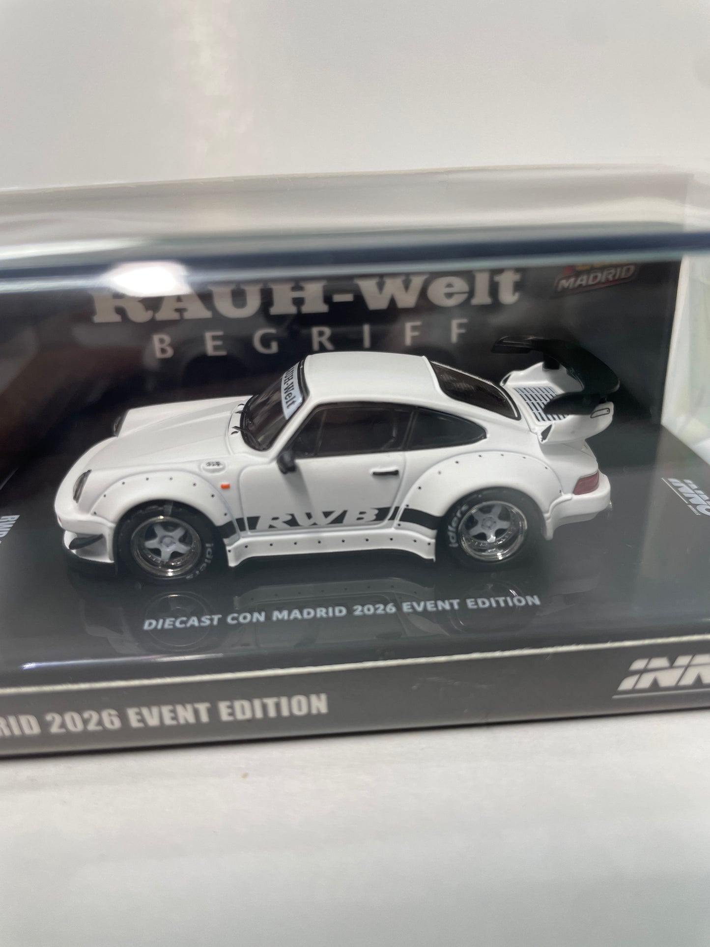 Inno64 1/64 Diecast Con Madrid 2026 Event Edition RWB 930 Matt White - IN64-RWB930-DCM