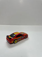 *Loose* Hot Wheels 1/64 Premium Car Culture Team Transport Nissan Silvia S15 HKS w/ Aero Lift Red & Yellow