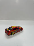 *Loose* Hot Wheels 1/64 Premium Car Culture Team Transport Nissan Silvia S15 HKS w/ Aero Lift Red & Yellow