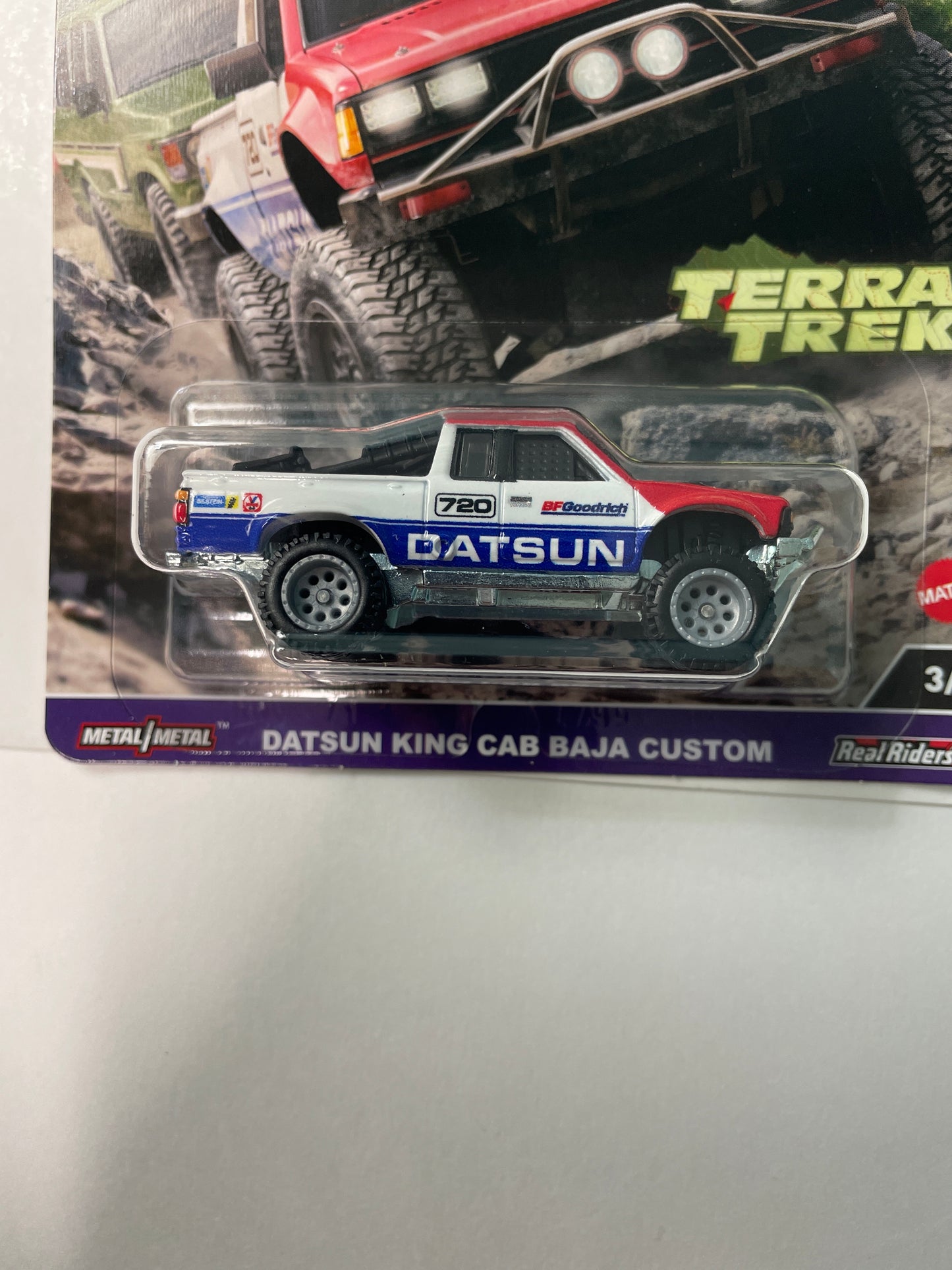 Hot Wheels 1/64 Car Culture Terra Trek Datsun King Cab Baja Custom White