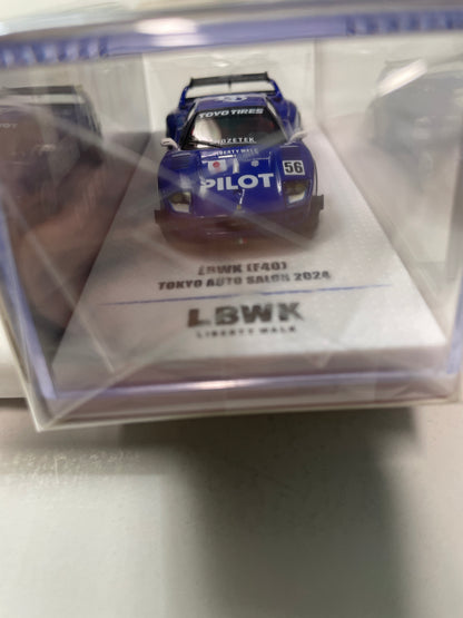 Inno64 1/64 LBWK Ferrari (F40) Tokyo Auto Salon 2024 n56 Blue