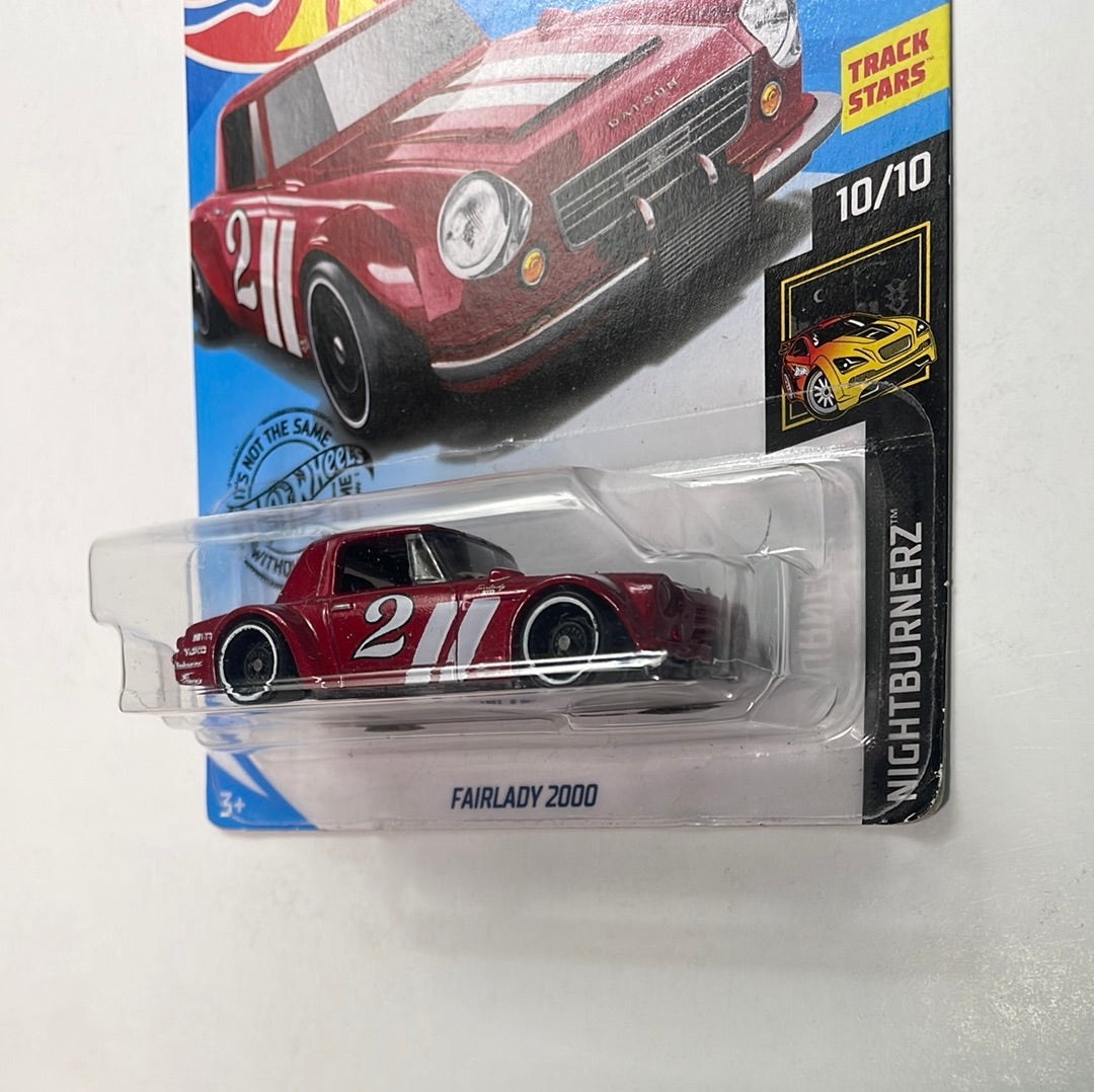Hot Wheels 1/64 Datsun Fairlady 2000 Red - Damaged Card