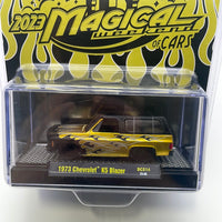 M2 Machines 1/64 2023 Magical Weekend Of Cars 1973 Chevrolet K5 Blazer Black & Gold