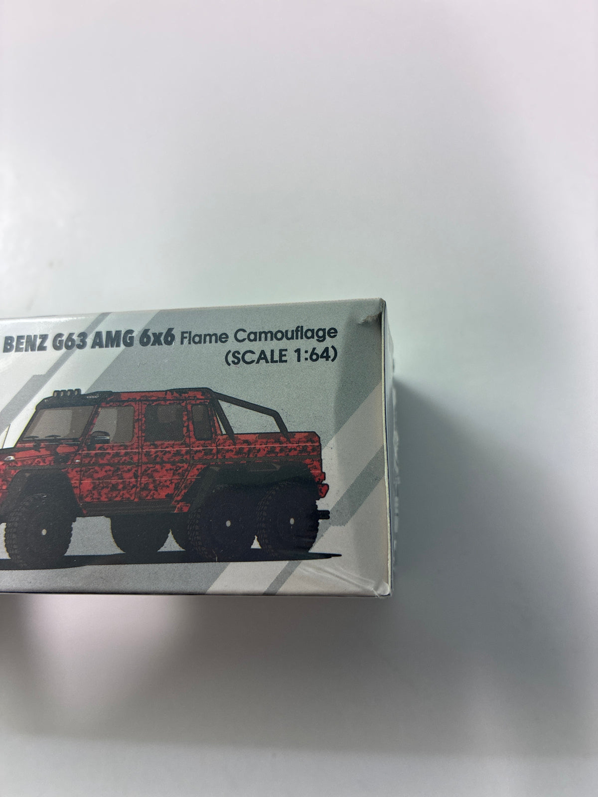Era Car 1/64 #49 Mercedes-Benz G63 AMG 6x6 Flame Camouflage Red - MB206x64501 - Damaged Box