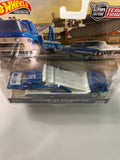 Hot Wheels 1/64 Car Culture Team Transport Custom ‘64 Galaxie 500 & Ford C-800 Blue & White - Damaged Card