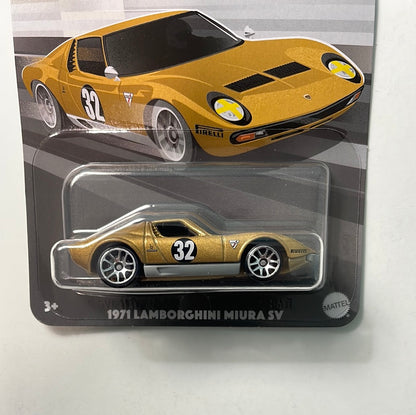 Hot Wheels 1/64 Vintage Racing Club 1971 Lamborghini Miura SV Gold
