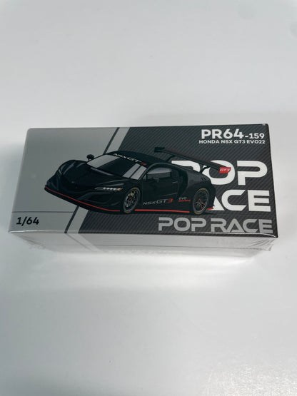 Pop Race 1/64 Honda NSX GT3 Evo22 Carbon Edition Black - PR64-159