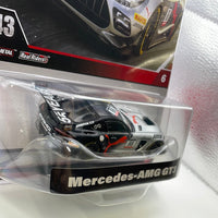 1/43 Hot Wheels Mercedes-AMG GT3 Black & Silver - Damaged Box