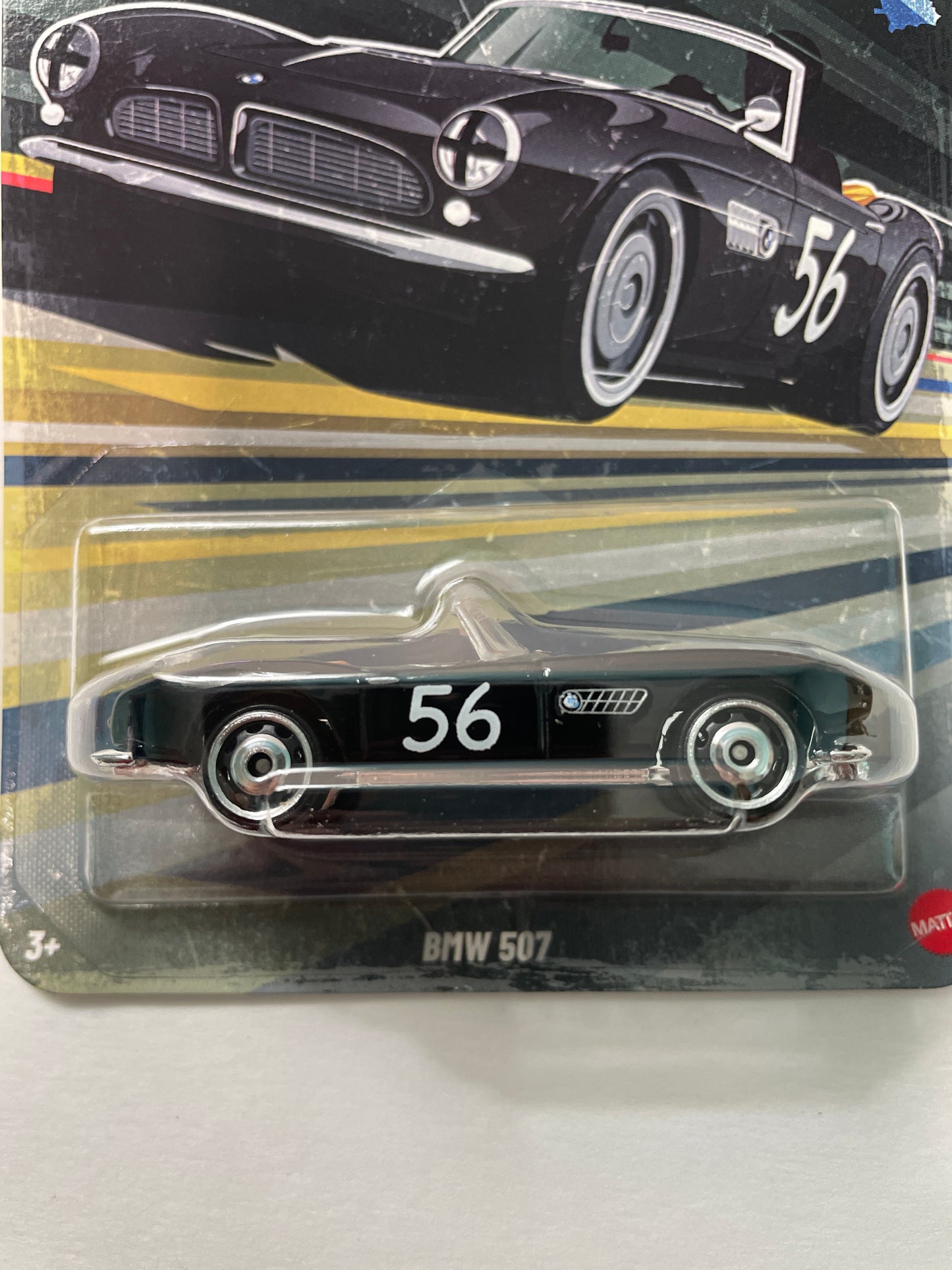 Hot Wheels 1/64 Silver Series Vintage Club 1968 BMW 507 Black - JKY26