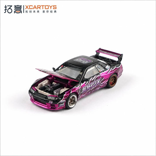 Xcartoys 1/64 Pandem Nissan R32 Echo Gao Pink - 1087X-02