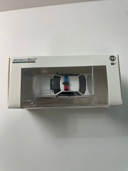 Greenlight 1/64 Hot Pursuit 1987 Ford Mustang SSP Police White