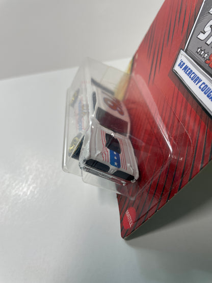 Hot Wheels 1/64 Stars & Stripes Series ‘68 Mercury Cougar White - Damaged Box