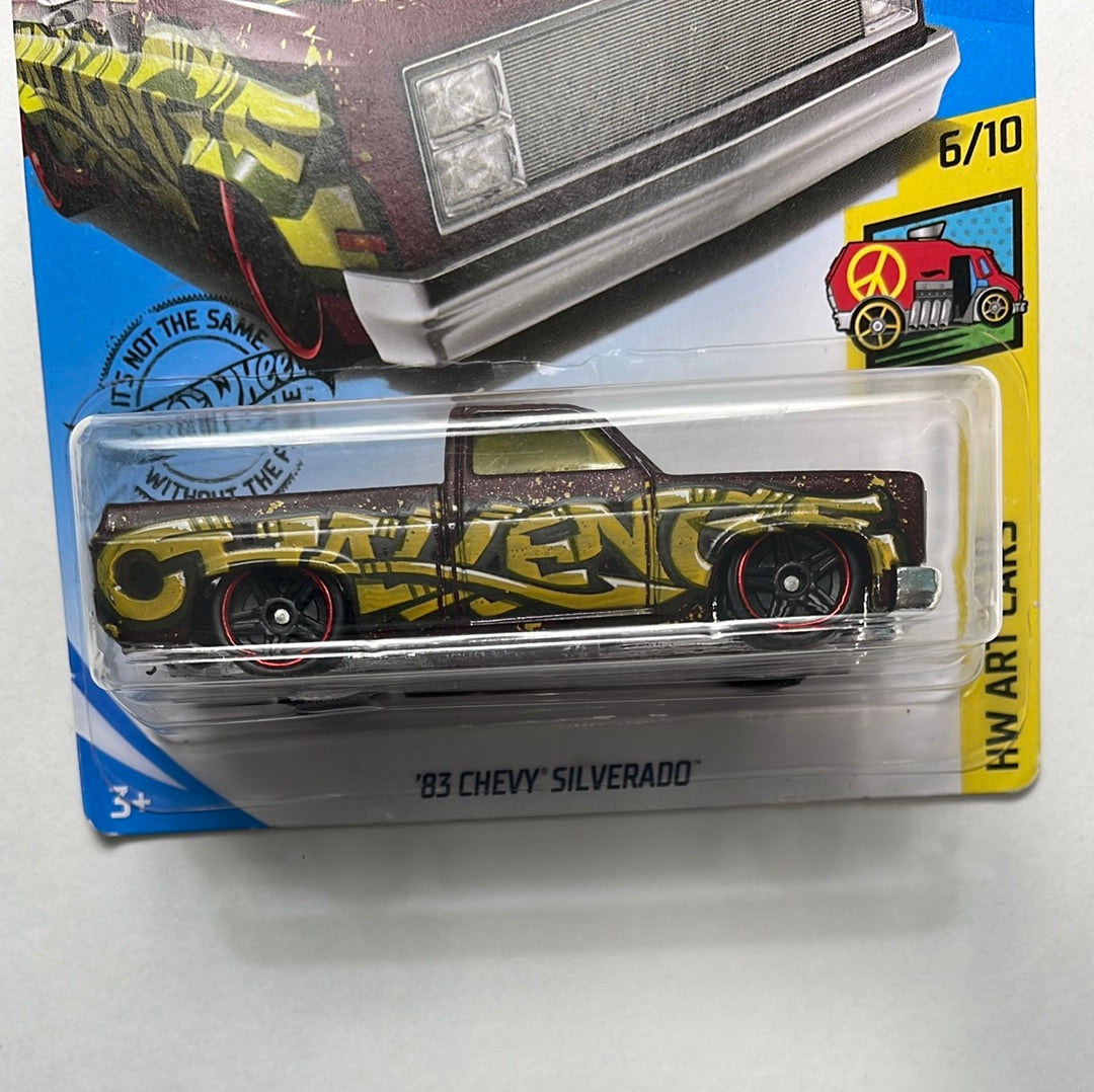 Hot Wheels 1/64 ‘83 Chevy Silverado - HW Art Cars - Damaged Box