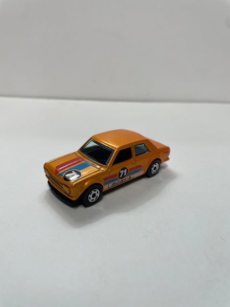 *Loose* Hot Wheels 1/64 Flying Customs Datsun Bluebird 510 Orange