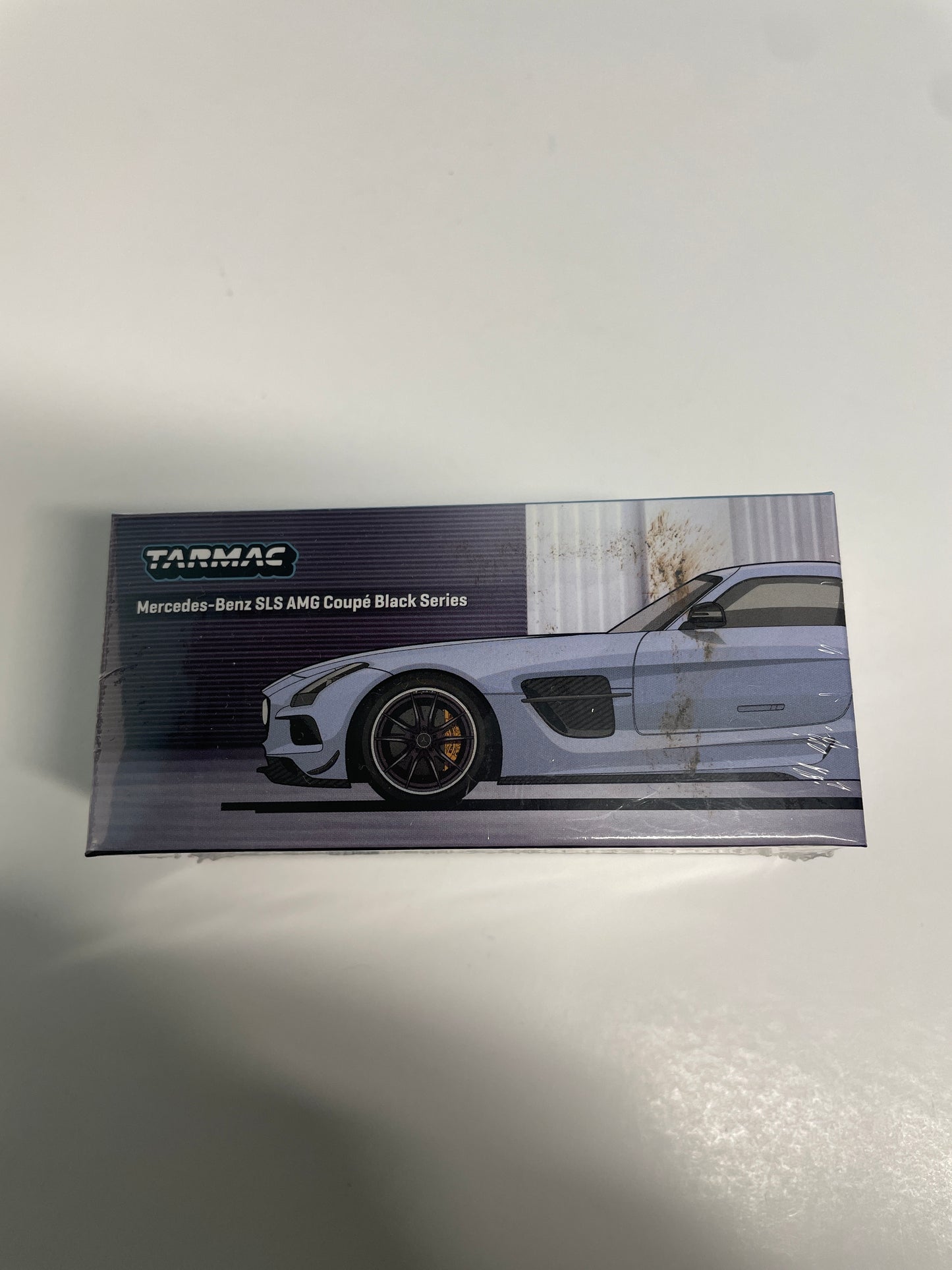 Tarmac Works 1/64 Mercedes-Benz SLS AMG Coupé Black Series Matte Blue - GLOBAL64 Blue - T64G-027-MB - Damaged Box