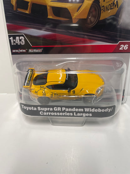 Hot Wheels 1/43 Toyota Supra GR Pandem Widebody/ Carrosseries Larges Yellow - JCN77