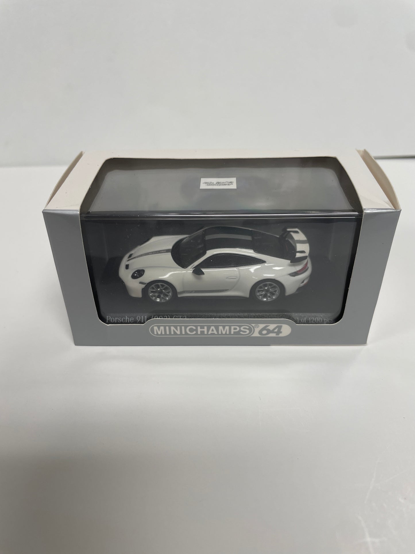 Minichamps 1/64 Porsche 911 (992) GT3 Carrera White Metallic - Damaged Box