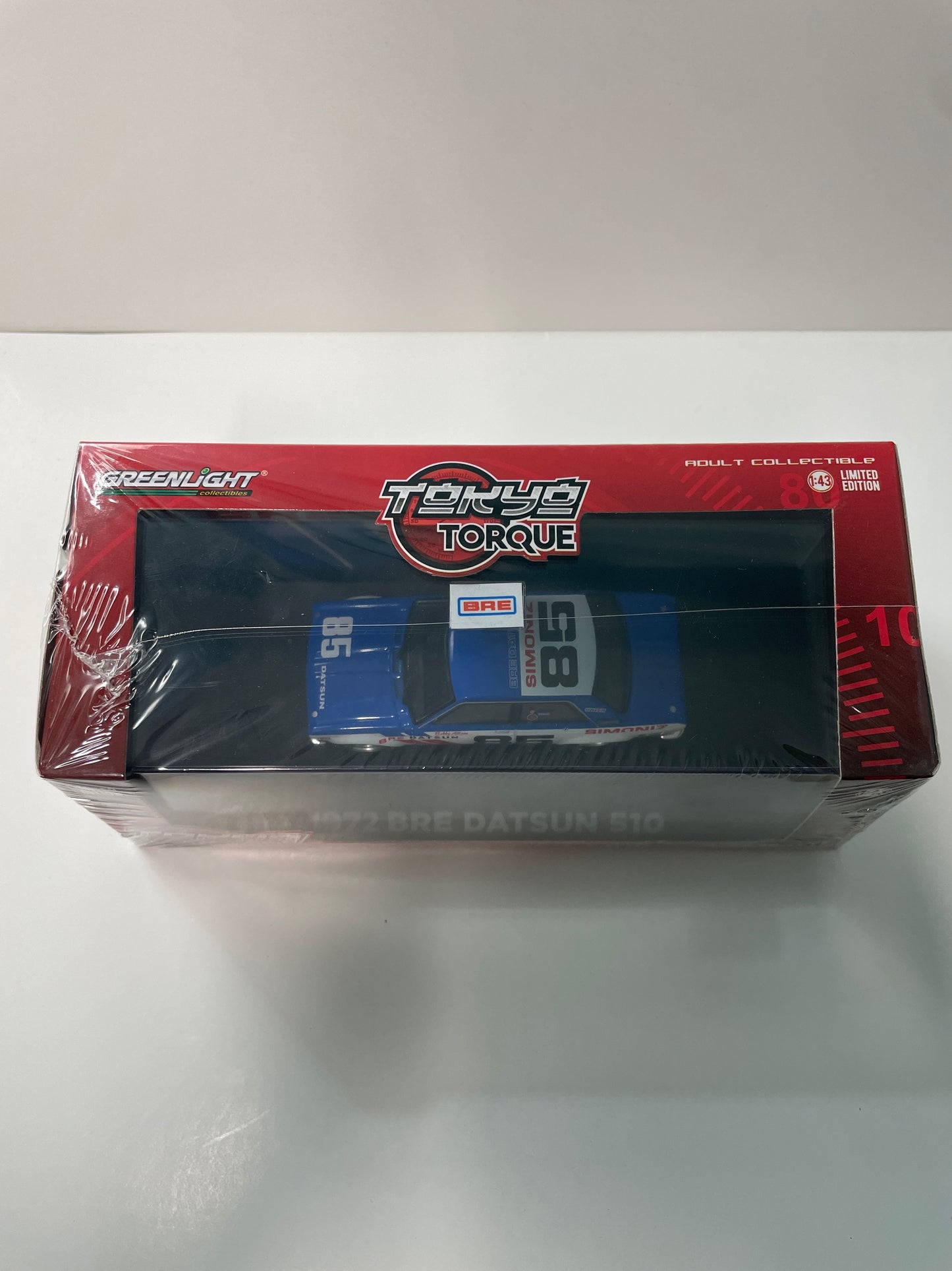 Greenlight 1/43 Torque 1972 BRE Datsun 510 n85 Blue & White